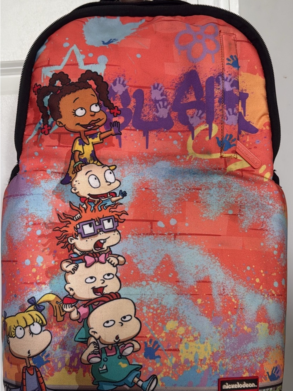 Sprayground Orange Blue Rugrats Stack Kids Backpack